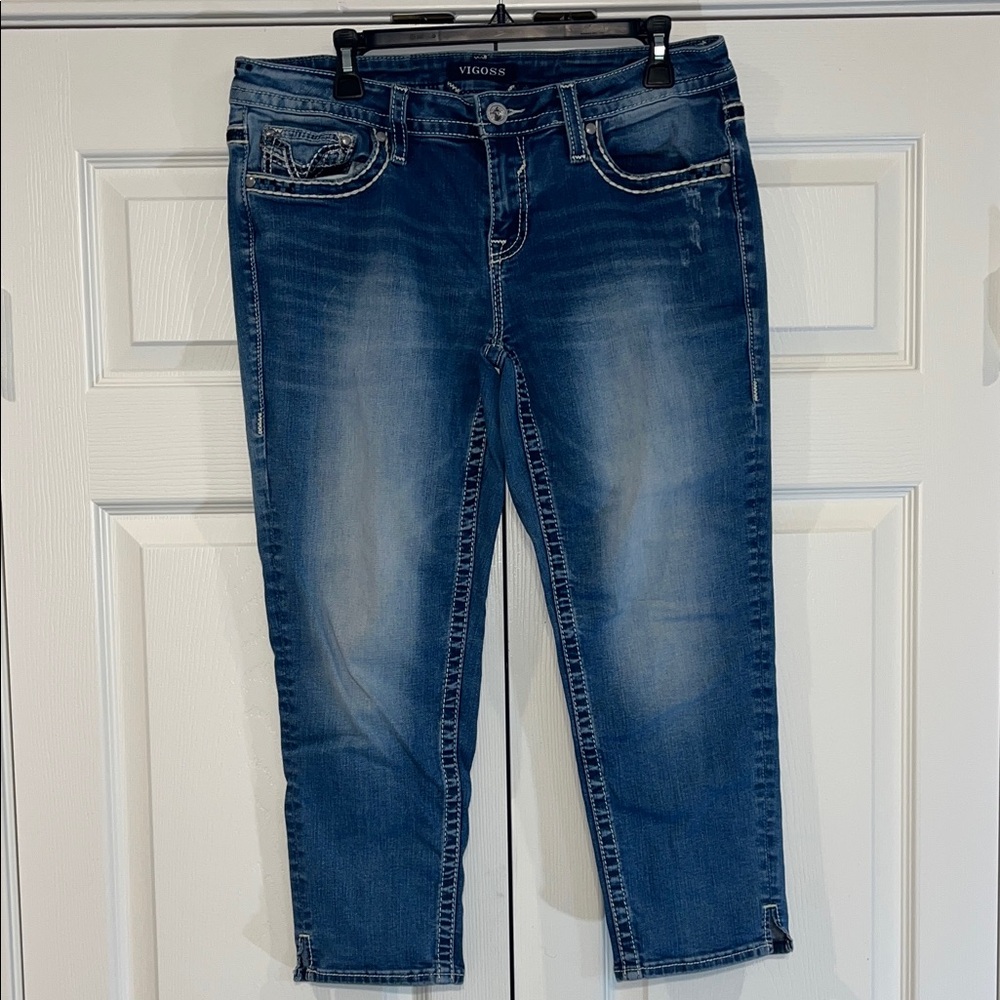 Vigoss Women's Cropped Denim Jeans